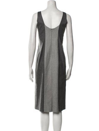 Gustavo Cadile Scoop Neck Midi Length Dress