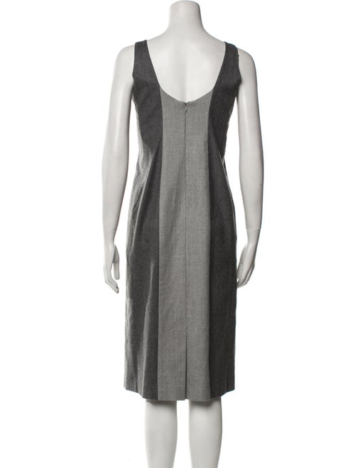 Gustavo Cadile Scoop Neck Midi Length Dress