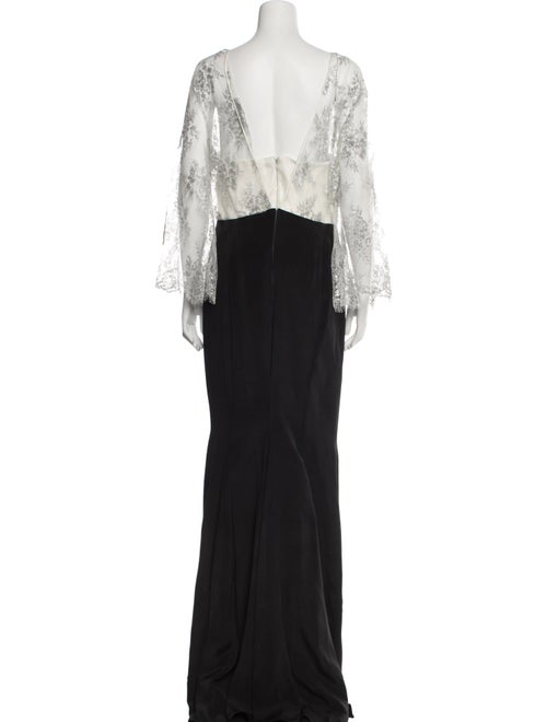 Gustavo Cadile Strapless Long Dress