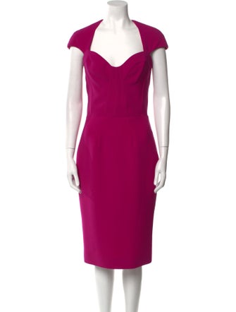 Gustavo Cadile Cowl Neck Midi Length Dress