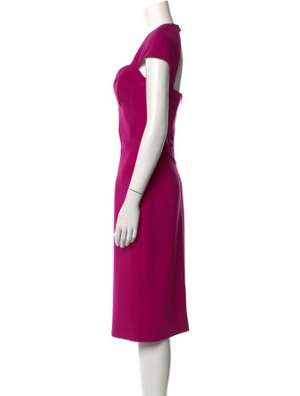 Gustavo Cadile Cowl Neck Midi Length Dress