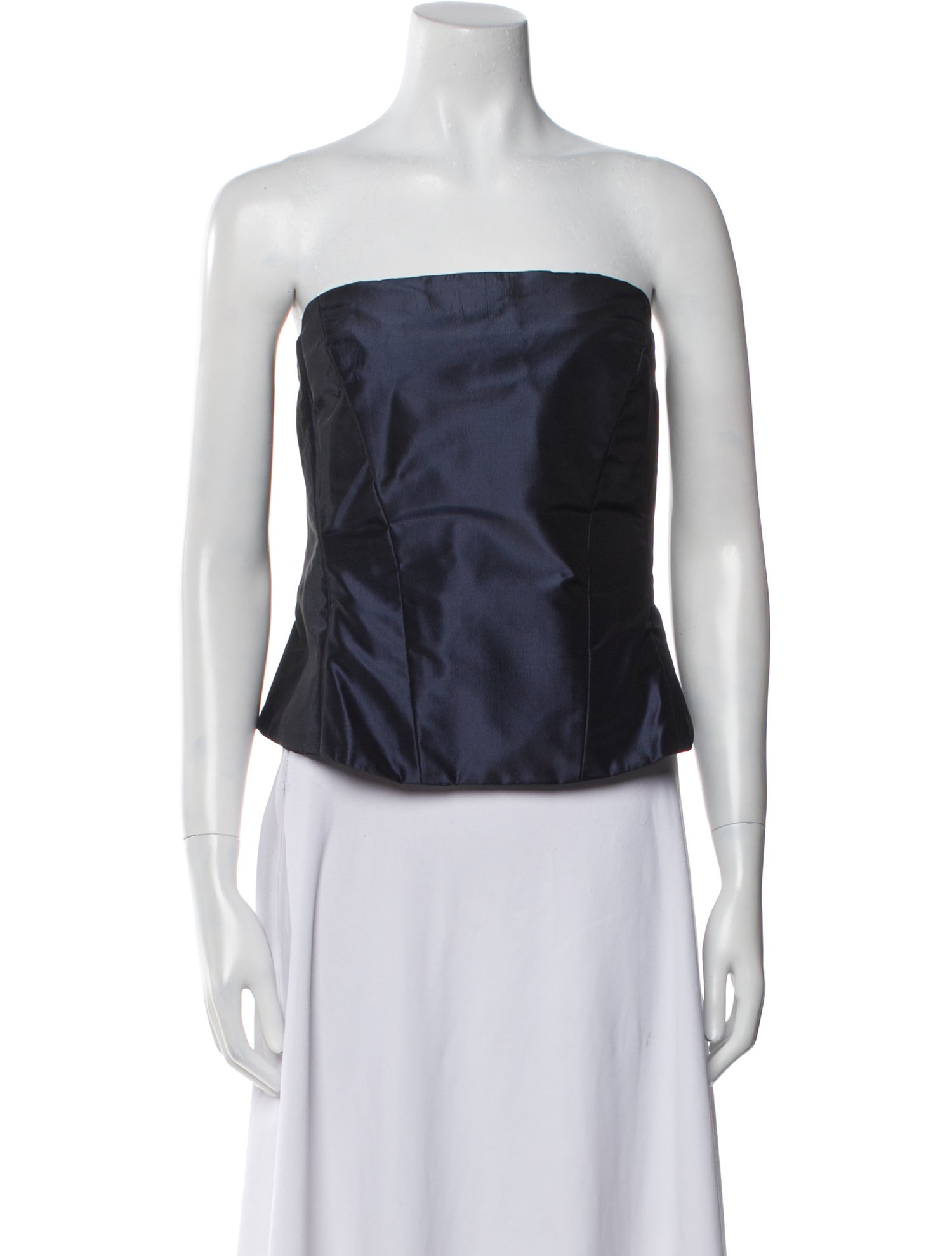 Gustavo Cadile Strapless Crop Top