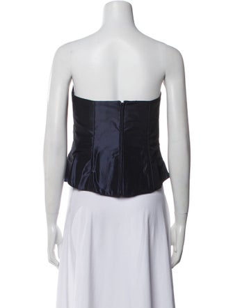 Gustavo Cadile Strapless Crop Top