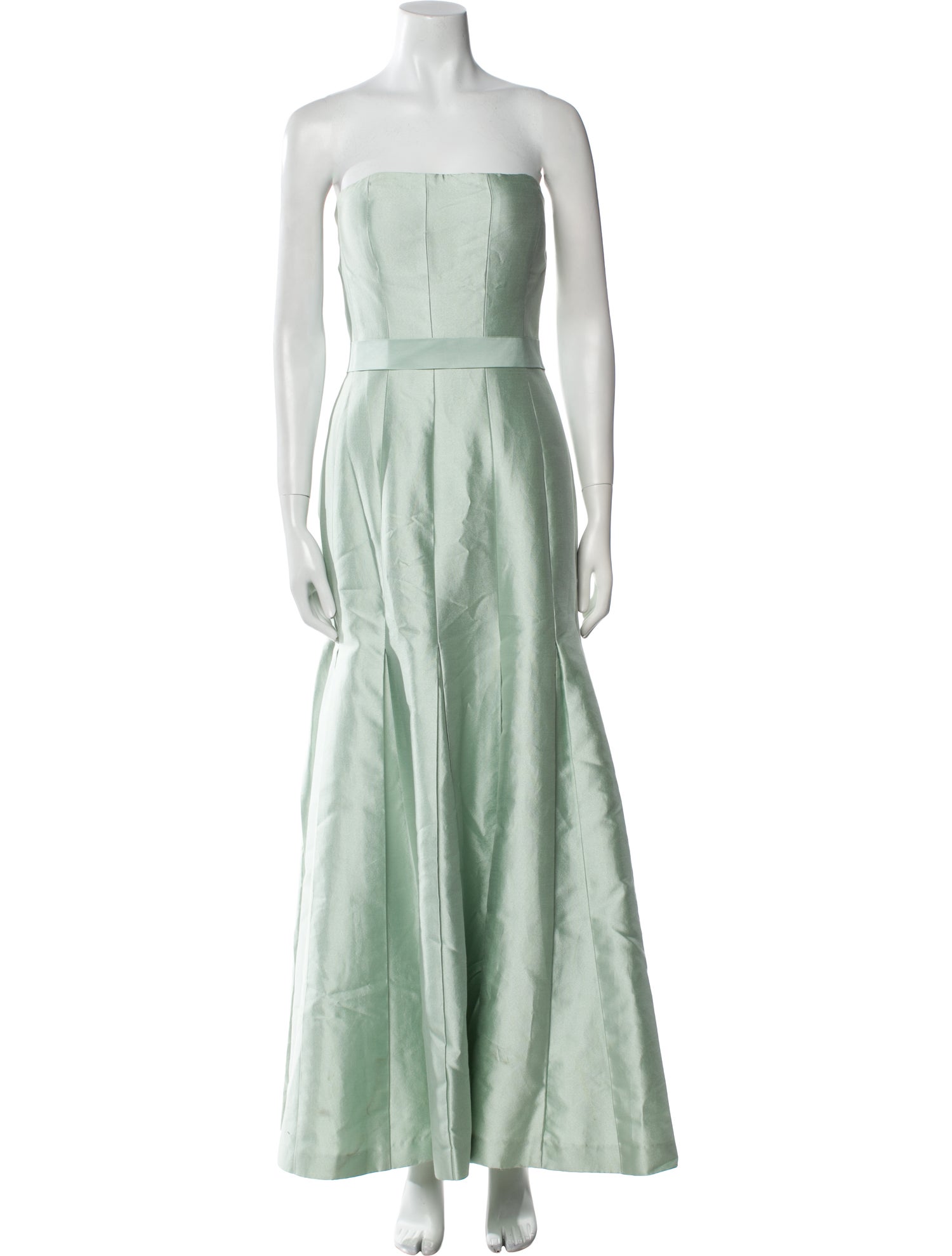 Gustavo Cadile Strapless Long Dress