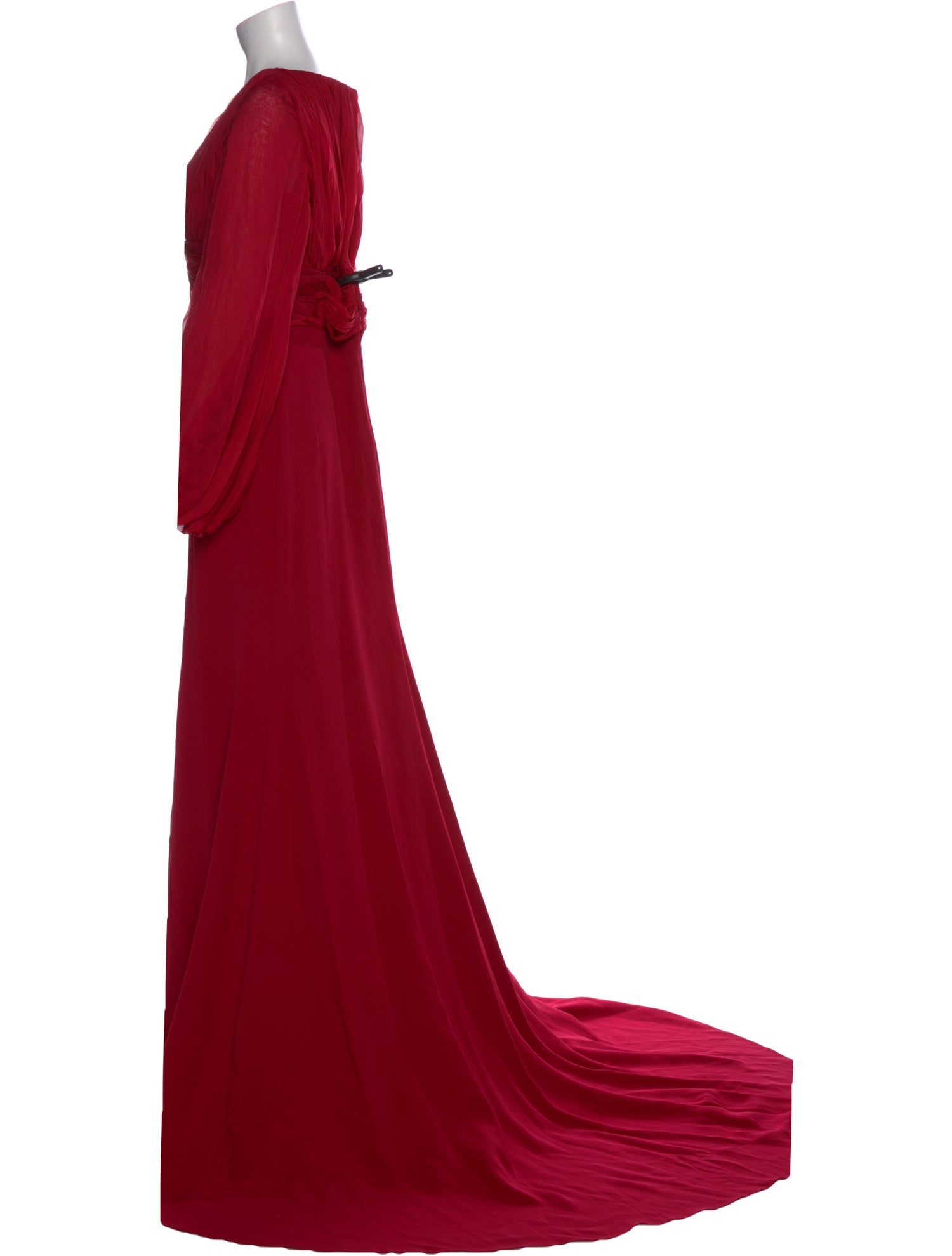 Gustavo Cadile V-Neck Long Dress