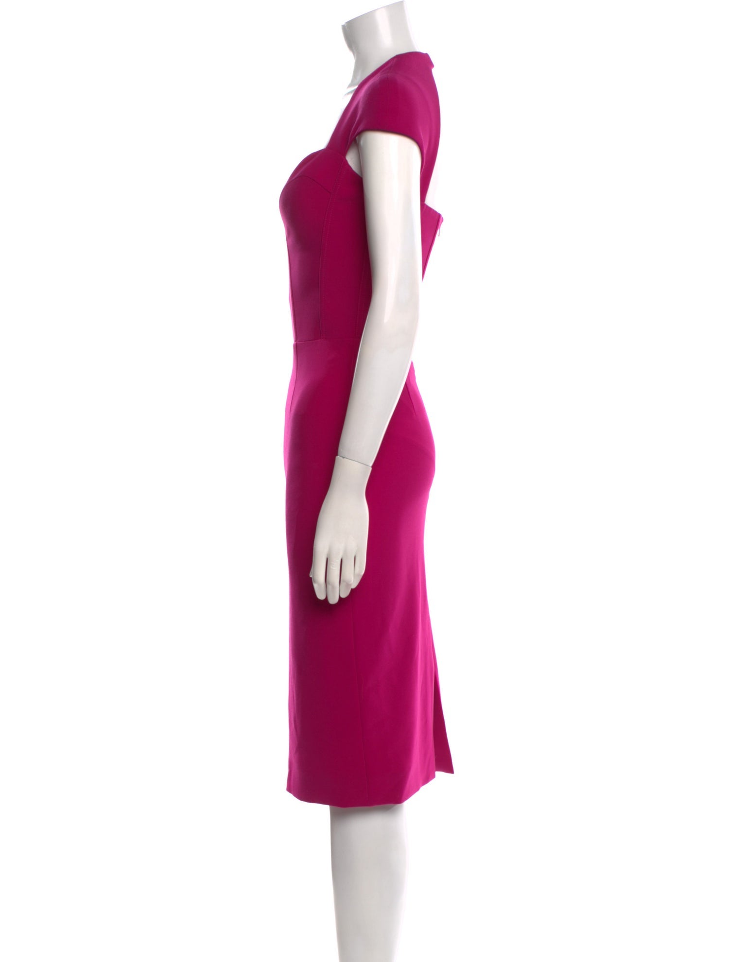 Gustavo Cadile Square Neckline Knee-Length Dress