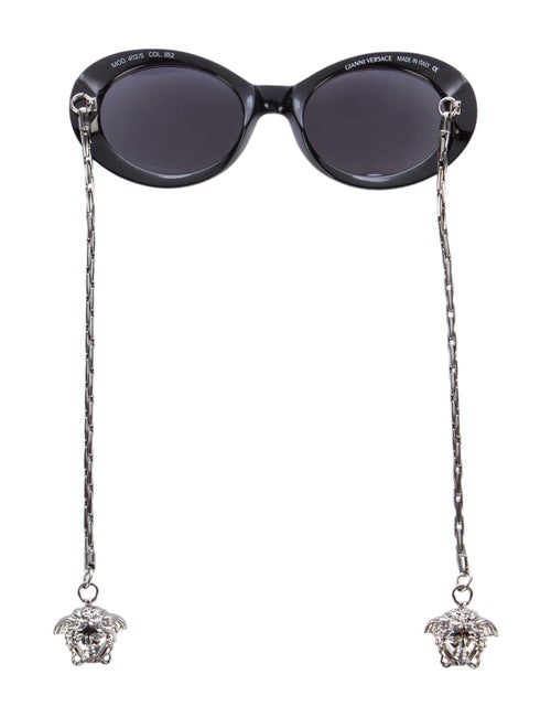 Gianni Versace Oval ChainLink Sunglasses Accessories GVE20382