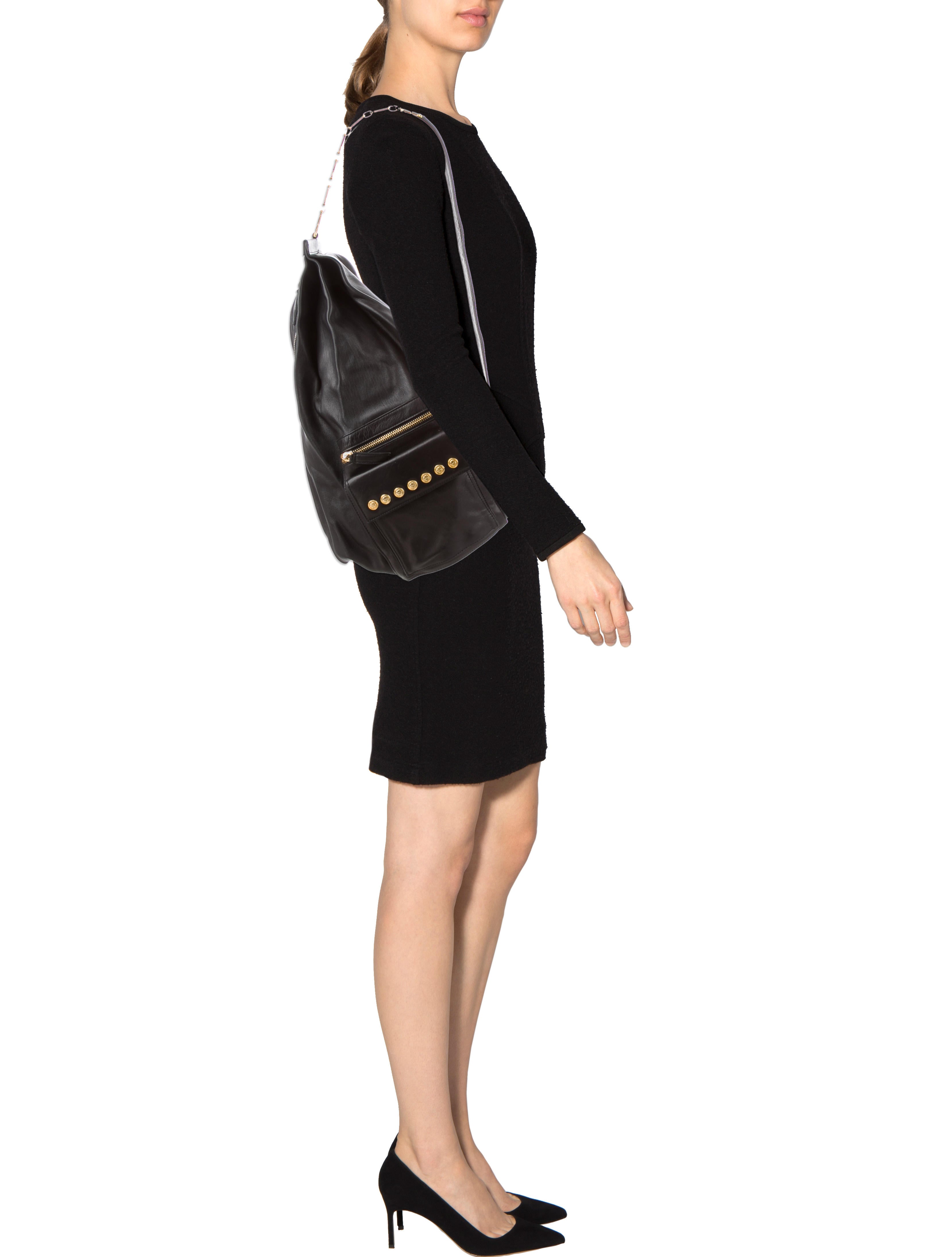 Gianni Versace Leather Sling Bag