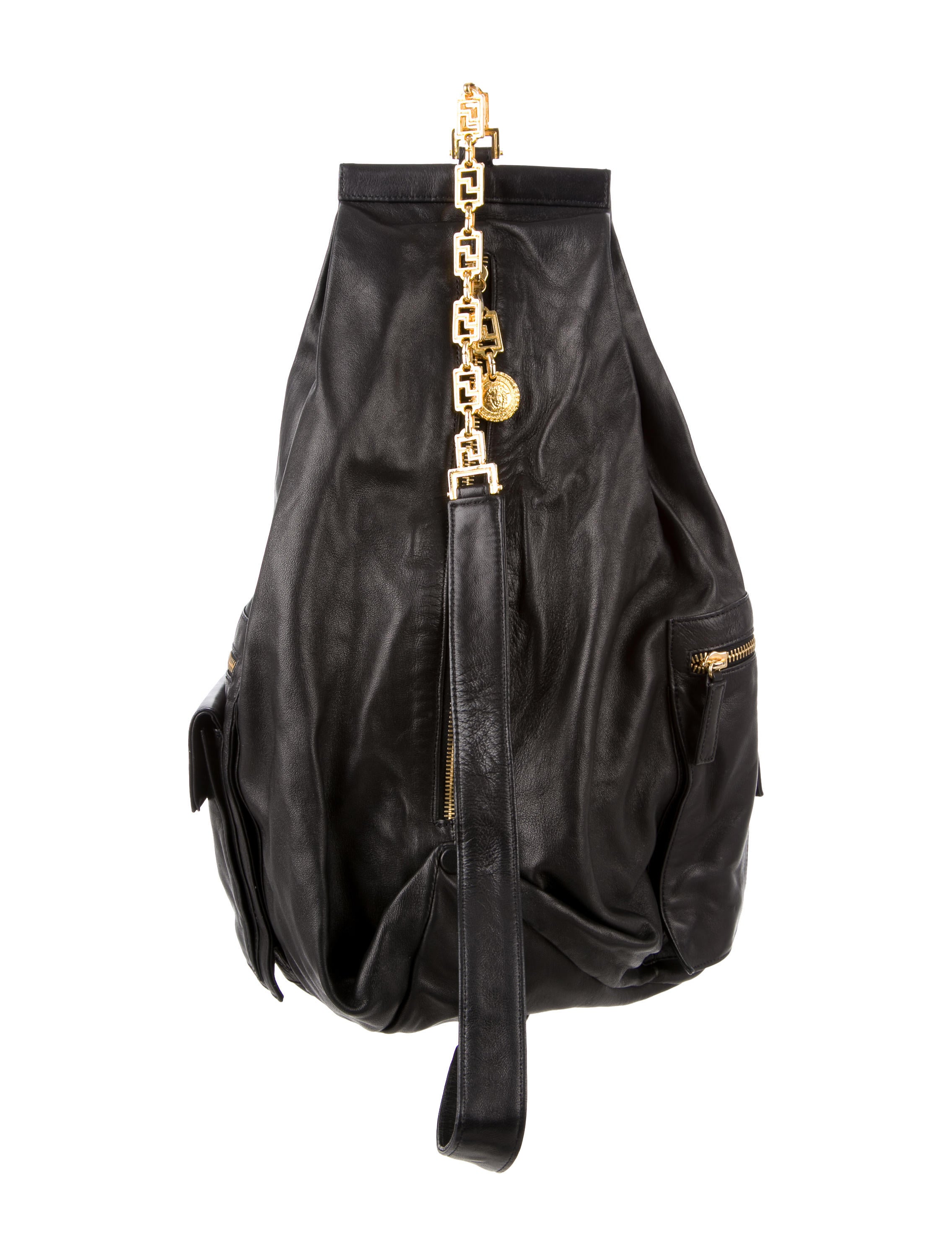 Gianni Versace Leather Sling Bag Handbags GVE20436 The RealReal