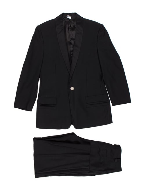 Gianni Versace Wool Tuxedo Set black