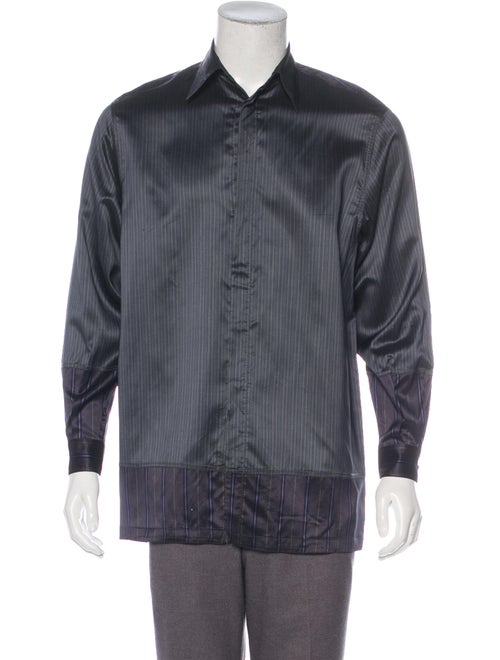 Gianni Versace Silk-Blend Button-Up Shirt