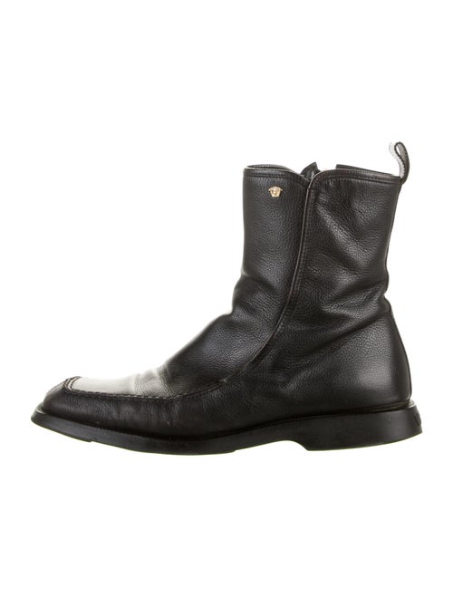 Gianni Versace Leather Boots Black