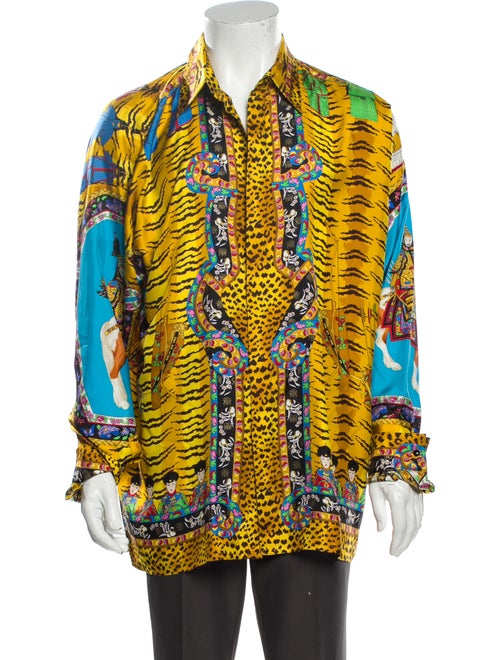 Gianni Versace Vintage 1993 Shirt Yellow