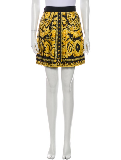 Gianni Versace Vintage Mini Skirt Yellow