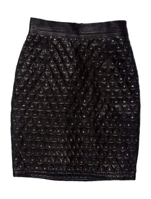 Gianni Versace Vintage Mini Skirt Black