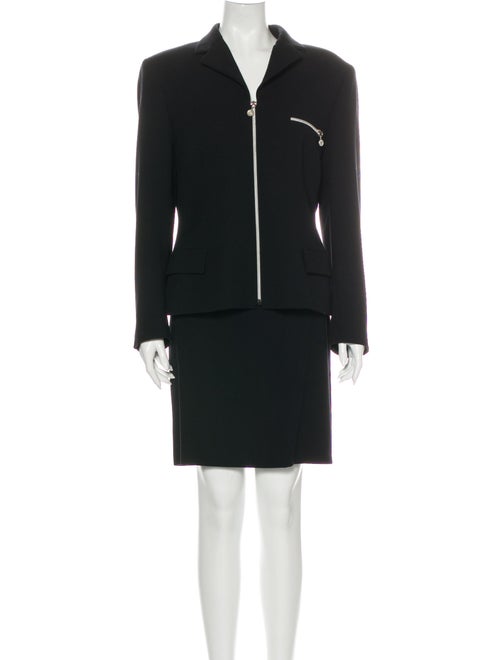 Gianni Versace Wool Skirt Suit Wool