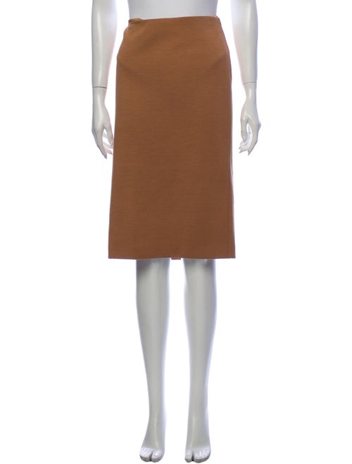 Gianni Versace Wool Knee-Length Skirt Wool
