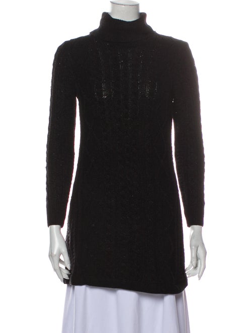 Gianni Versace Vintage Turtleneck Sweater Black
