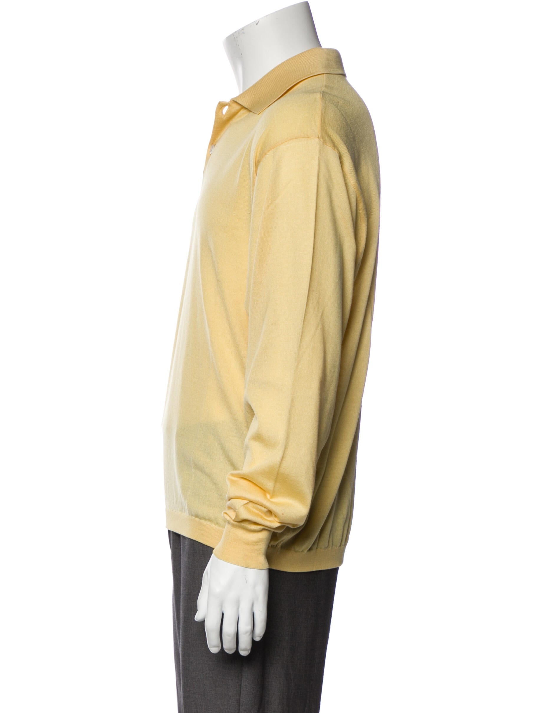 Gianni Versace Collar Long Sleeve Polo Sweater