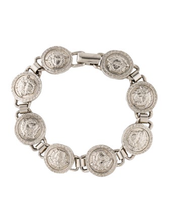 Gianni Versace Vintage Medusa Head Link Bracelet