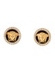 Gianni Versace 18K 1.40ctw Diamond Medusa Earclips