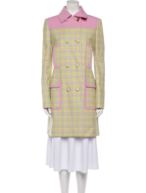 Versace 2022 Plaid Print Coat
