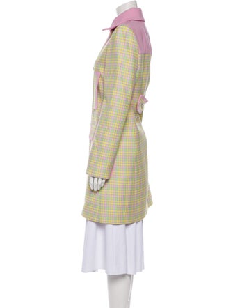Versace 2022 Plaid Print Coat