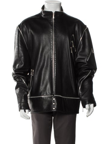 Gianni Versace Outerwear Vintage 1998 Moto Jacket XL