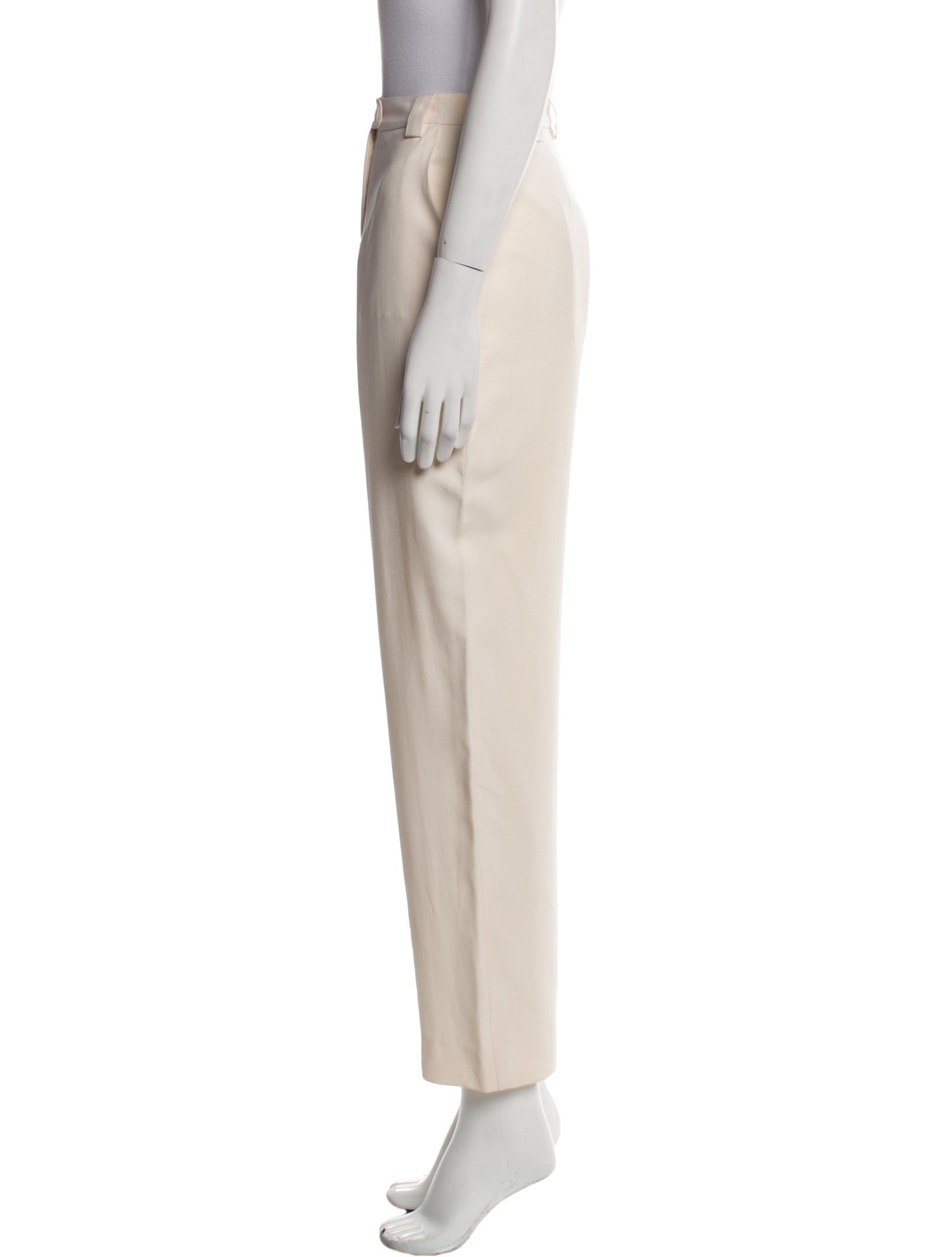 Gianni Versace Silk Straight Leg Pants