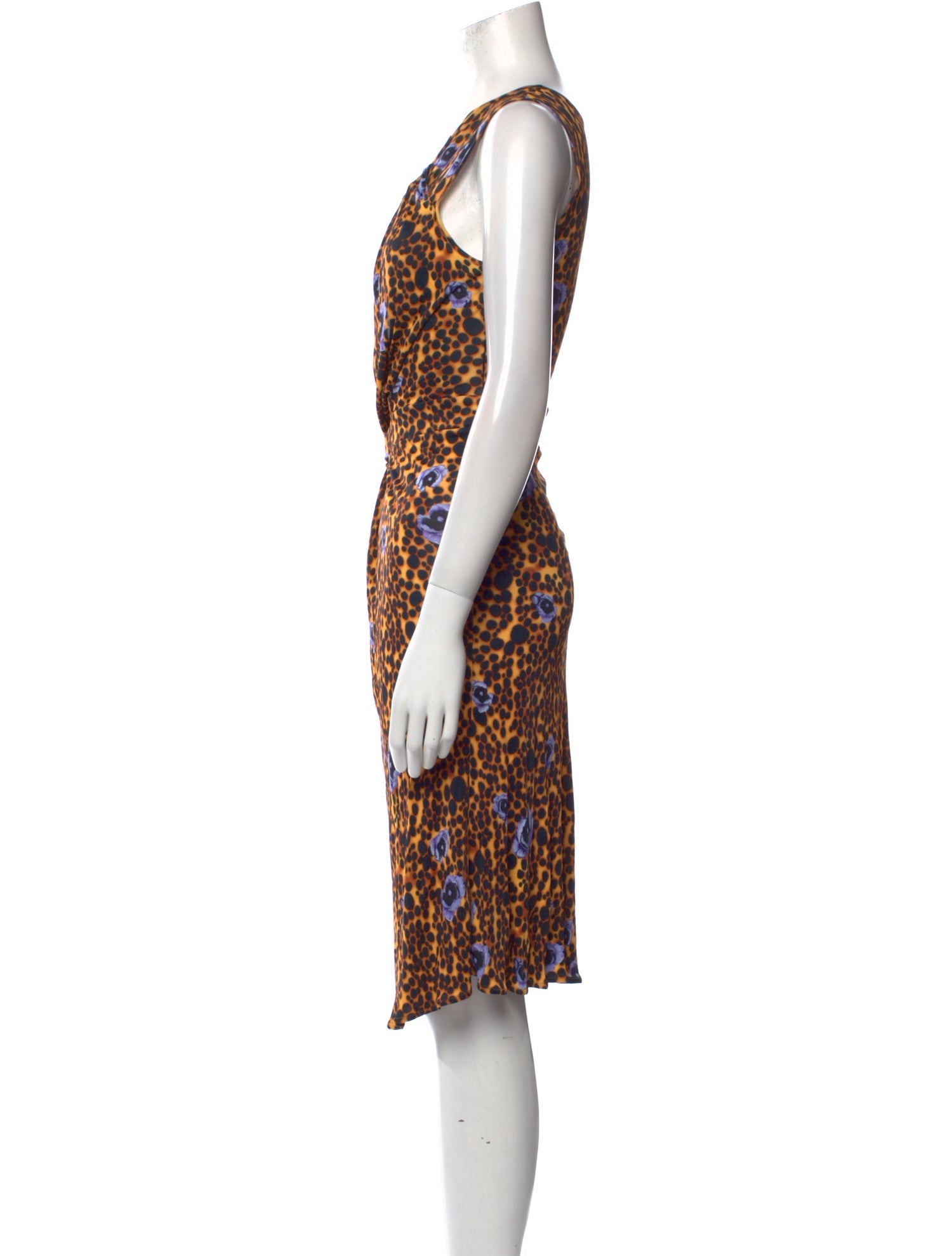 Gianni Versace Silk Midi Length Dress