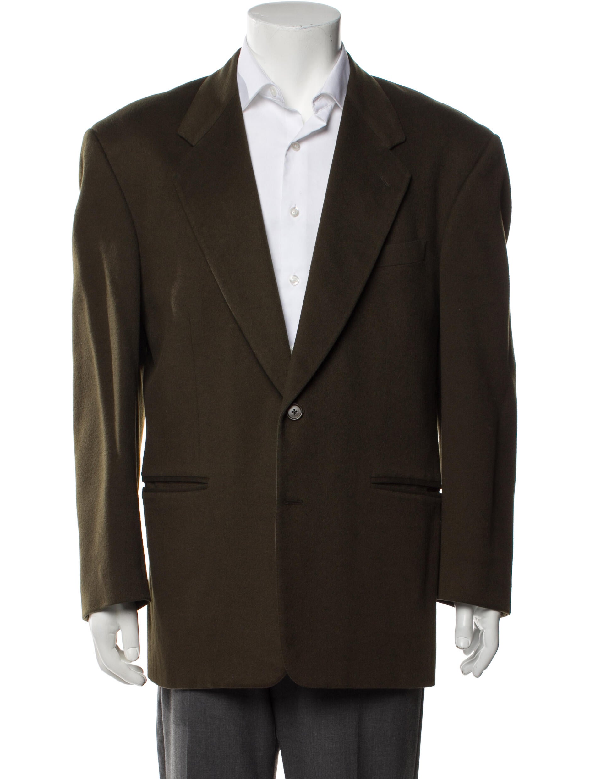 Gianni Versace Leather Trim Embellishment Blazer