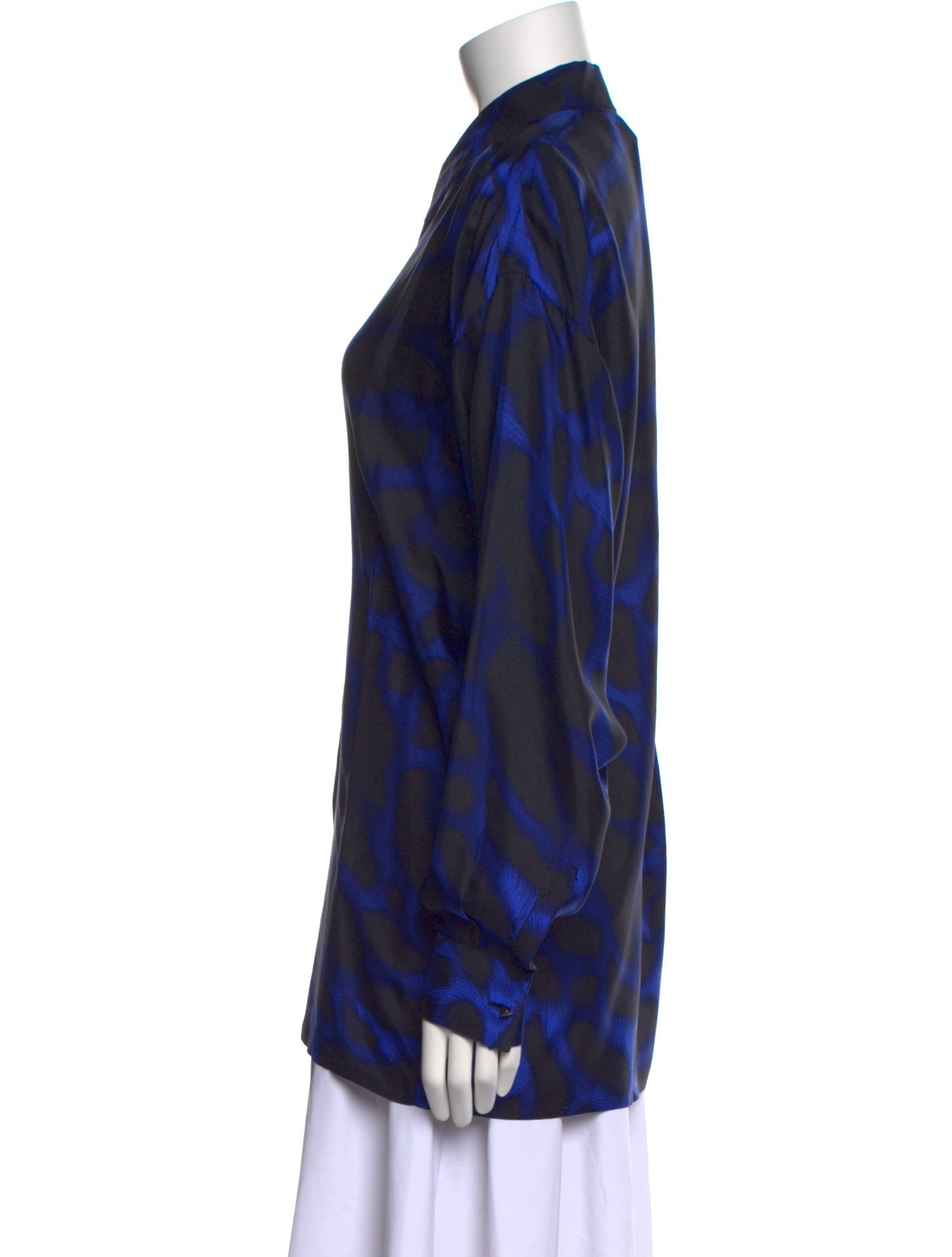 Gianni Versace Vintage Silk Button-Up Top