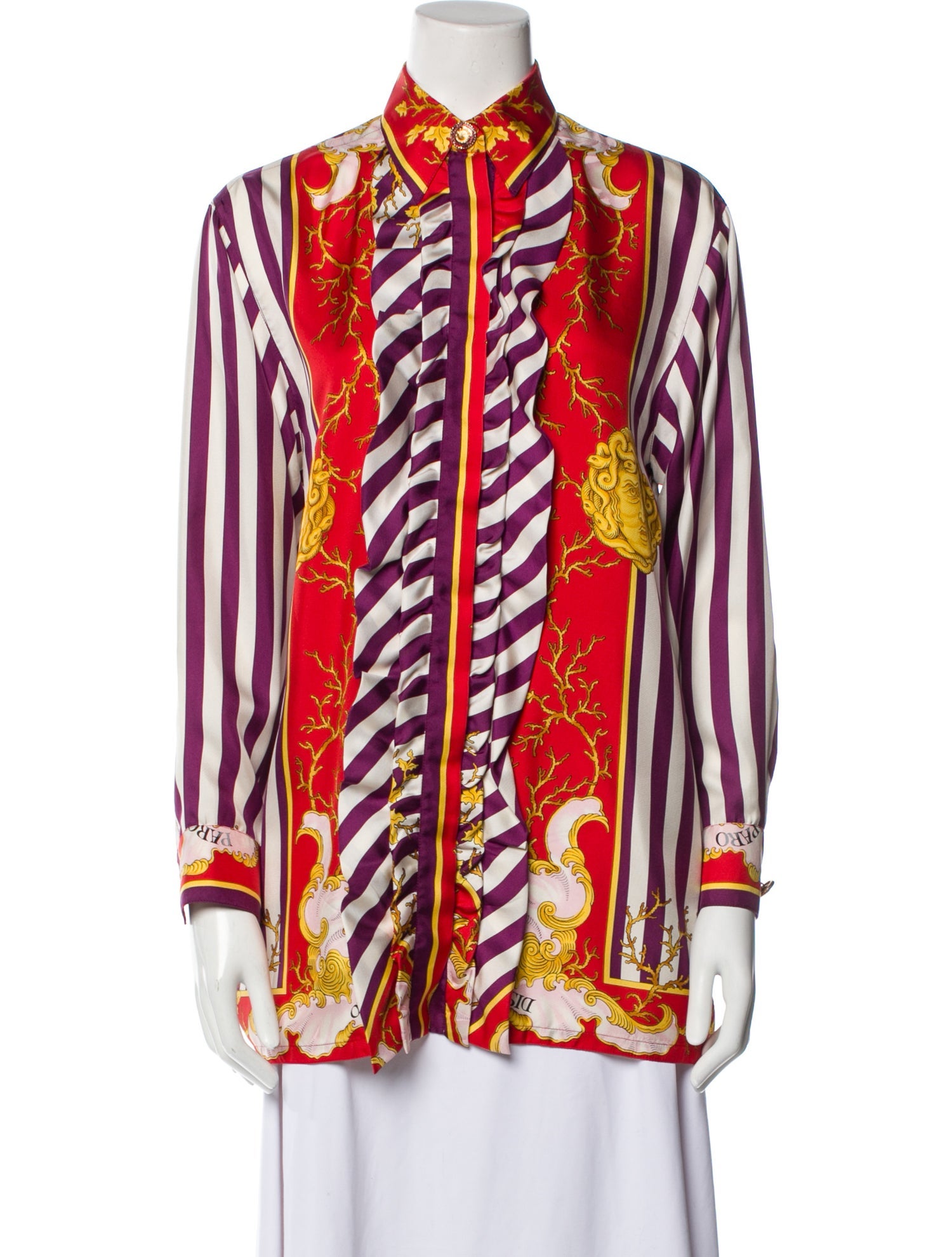 Gianni Versace Vintage 1993 Button-Up Top