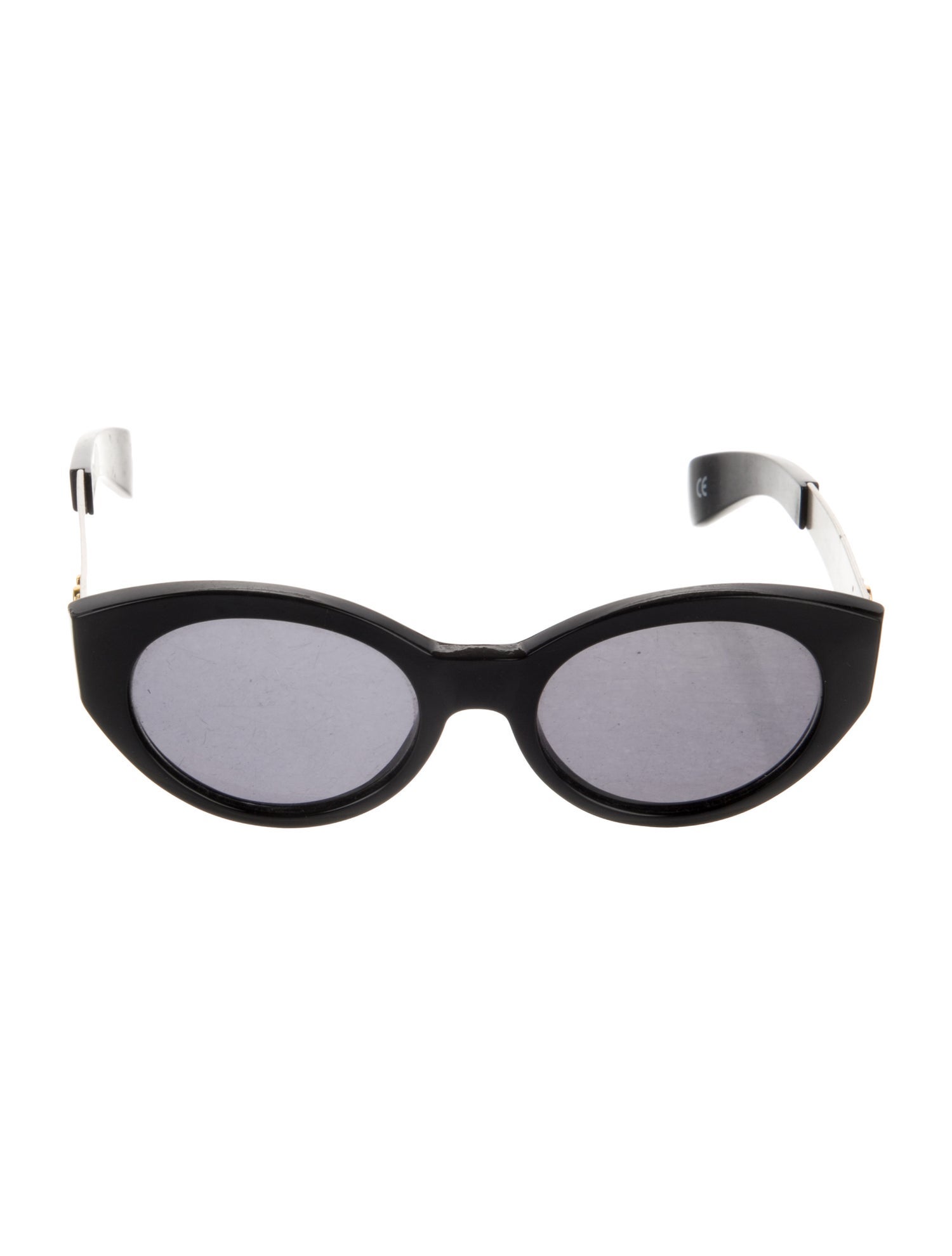 Gianni Versace Medusa Insignia Round Sunglasses