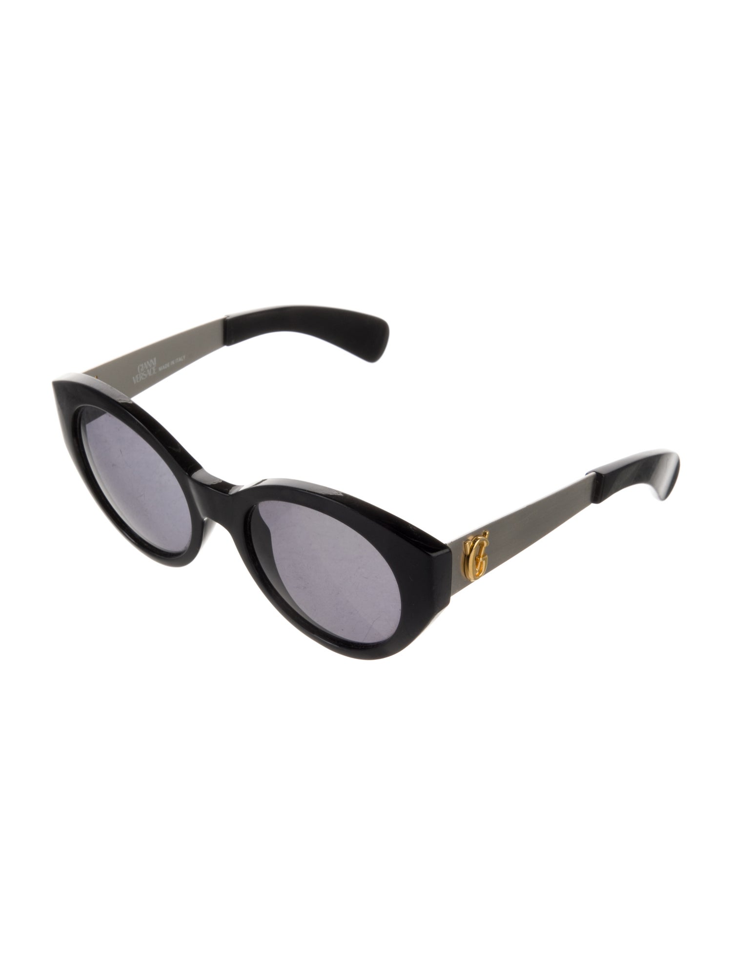 Gianni Versace Medusa Insignia Round Sunglasses
