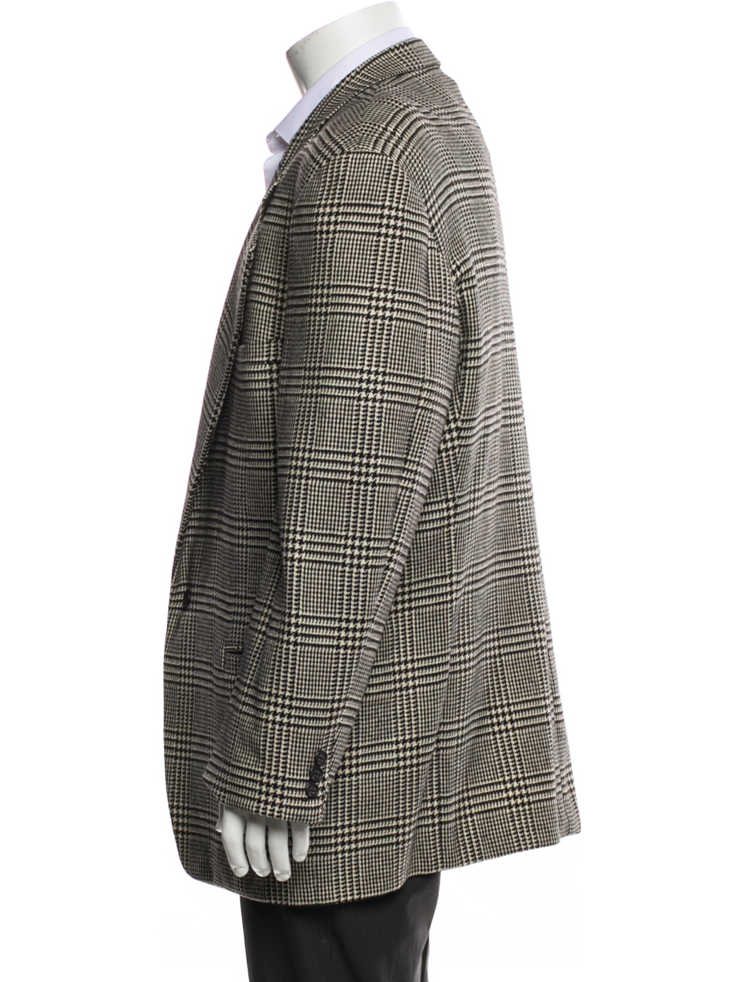 Gianni Versace Late 1980's - Early 1990's Houndstooth Print Blazer