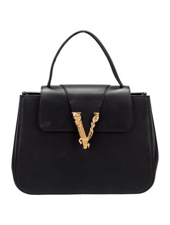 Gianni Versace Leather Top Handle Bag