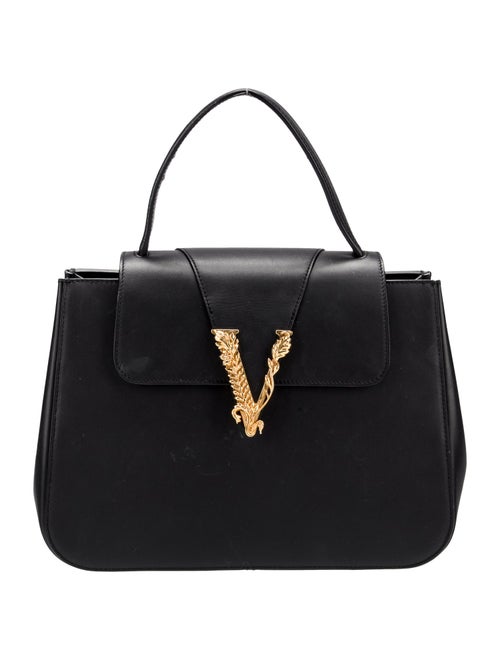 Gianni Versace Leather Top Handle Bag