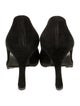 Gianni Versace Suede Crystal Embellishments Pumps
