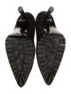 Gianni Versace Suede Crystal Embellishments Pumps