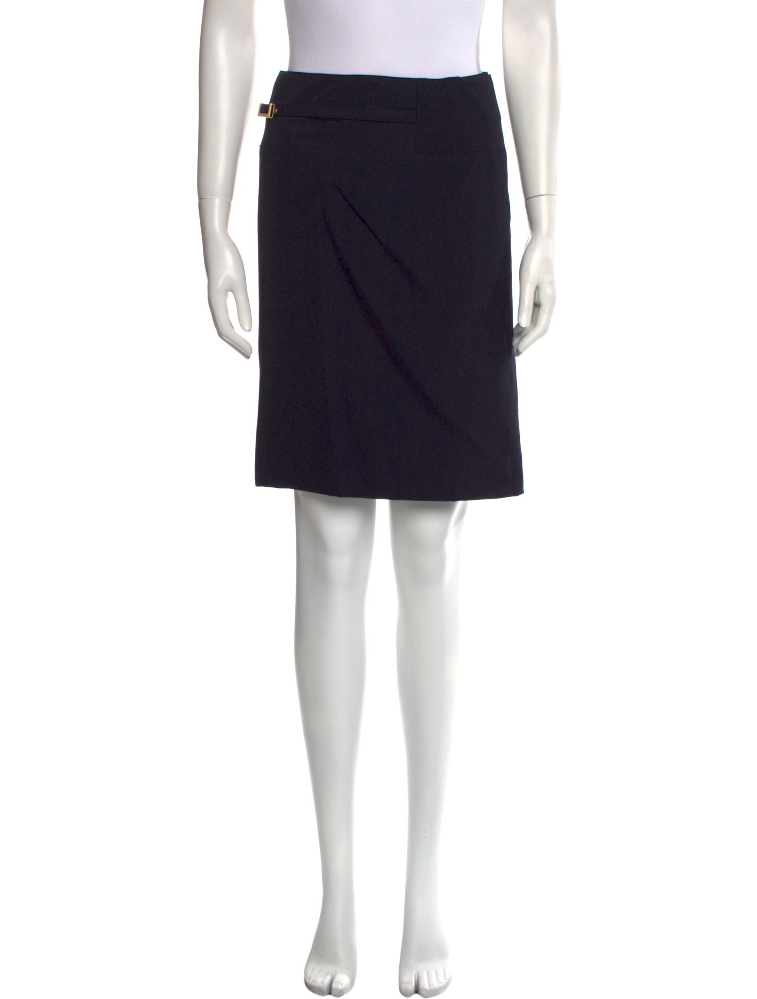 Gianni Versace Embroidered Accent Knee-Length Skirt