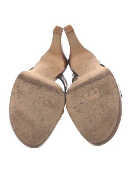 Gianni Versace Leather Slingback Sandals