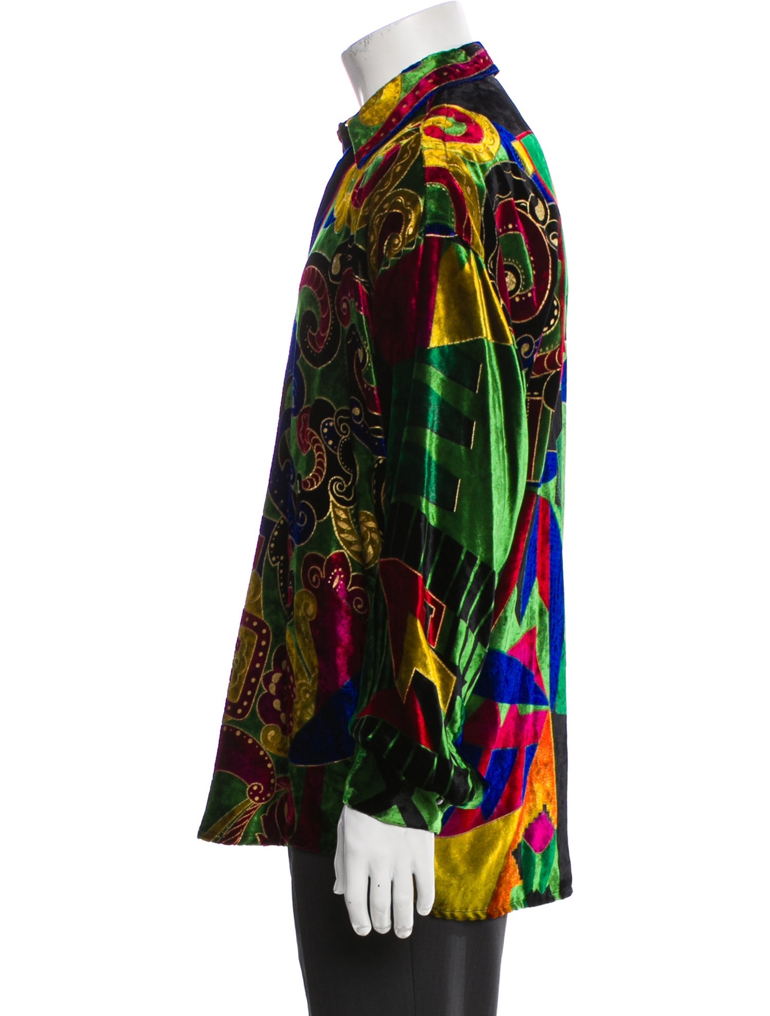 Gianni Versace Printed Long Sleeve Shirt