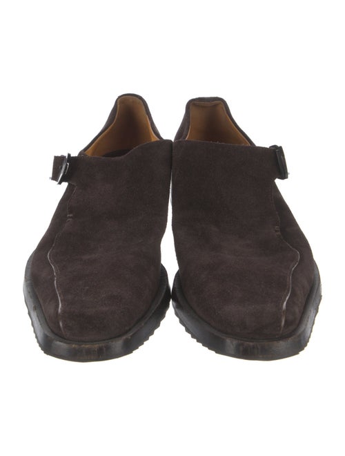 Gianni Versace Suede Monk Straps