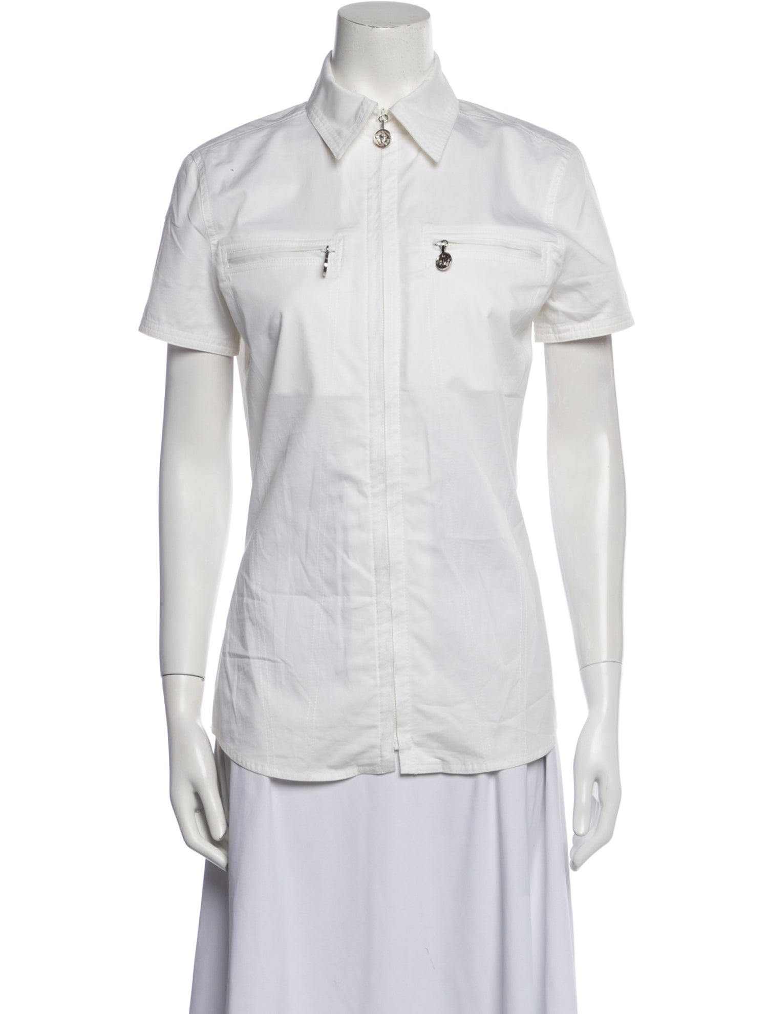 Gianni Versace Vintage Late 1990's - Early 2000's Button-Up Top