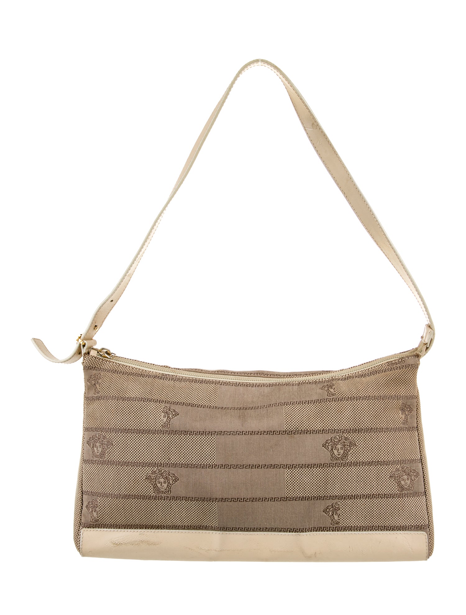 Gianni Versace Canvas Shoulder Bag
