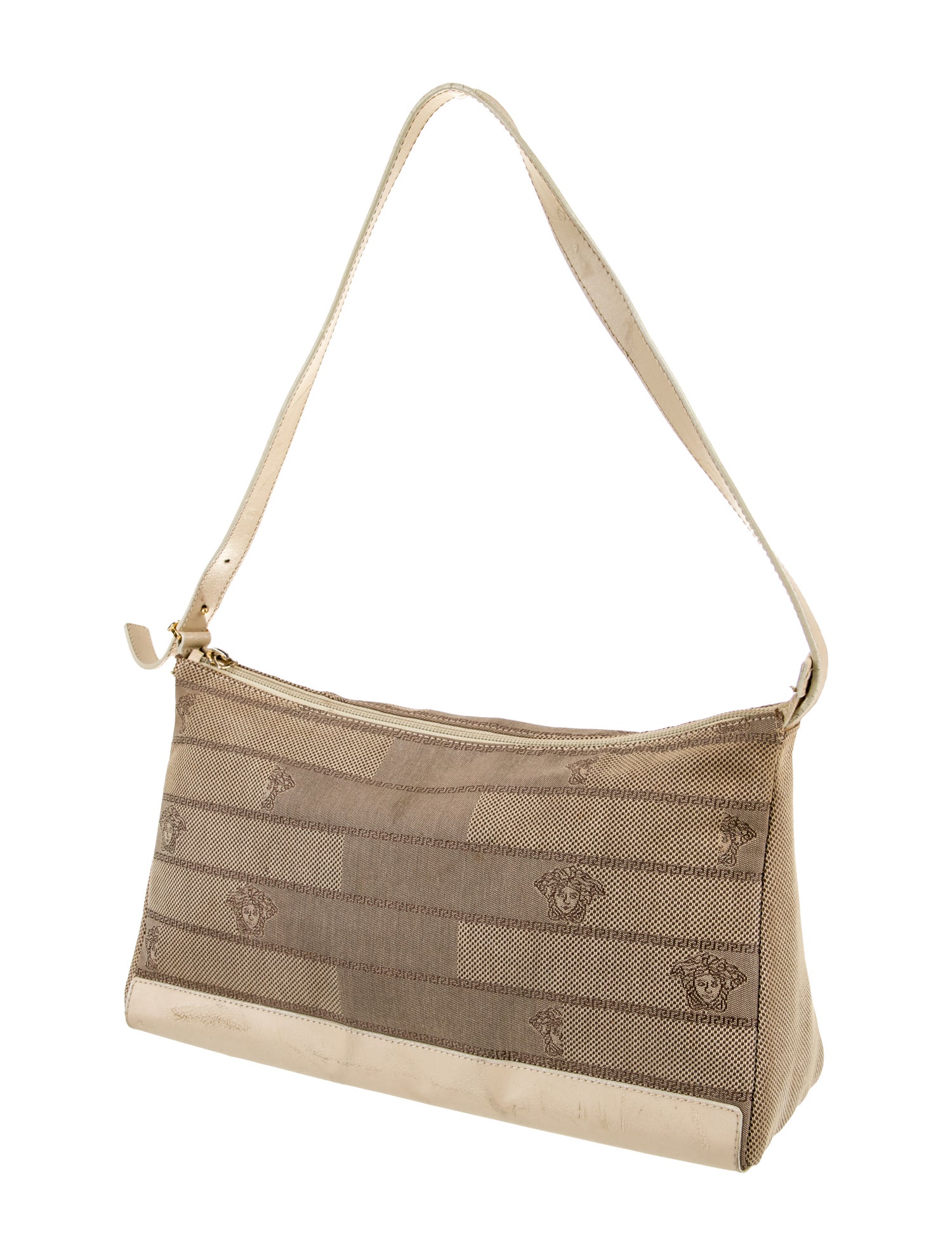 Gianni Versace Canvas Shoulder Bag