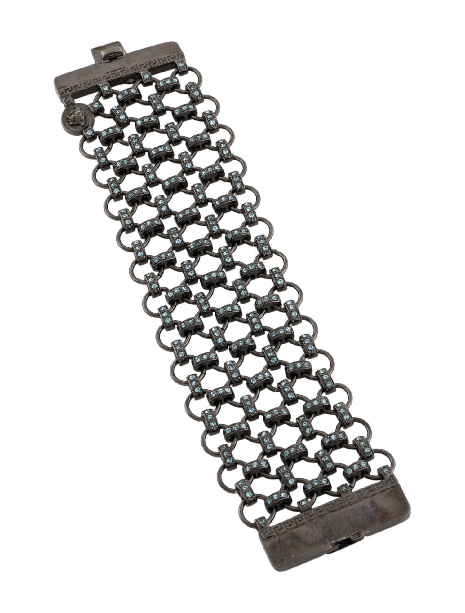 Gianni Versace Vintage Crystal Link Bracelet