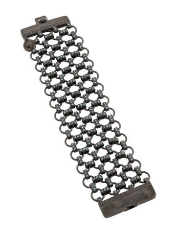 Gianni Versace Link Vintage Crystal Bracelet