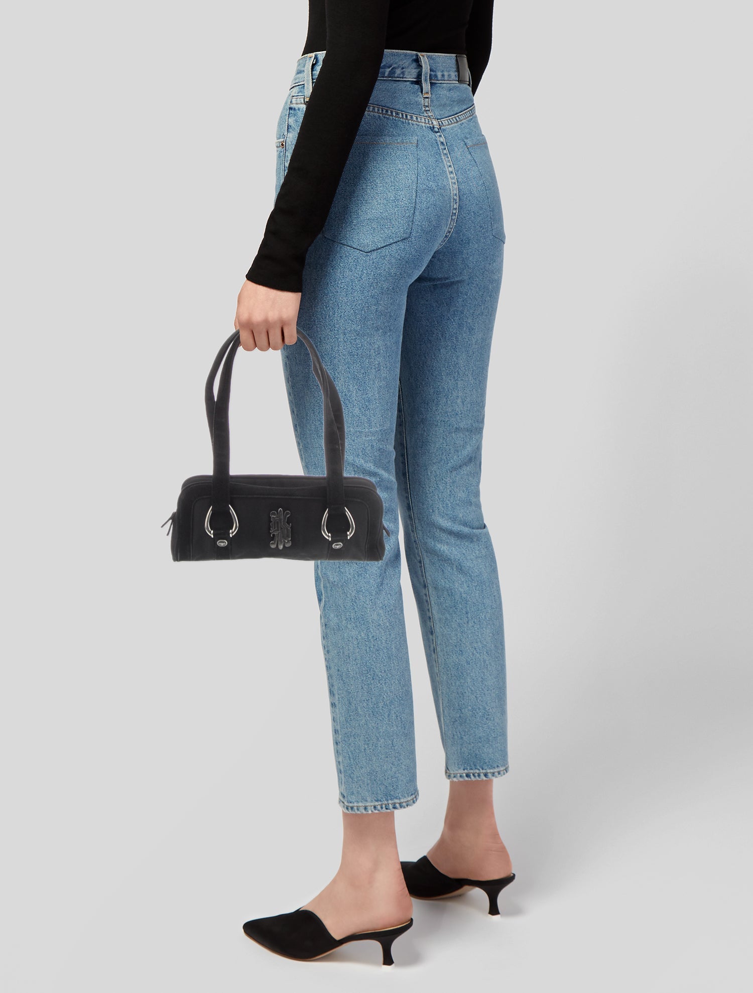 Gianni Versace Satin Shoulder Bag